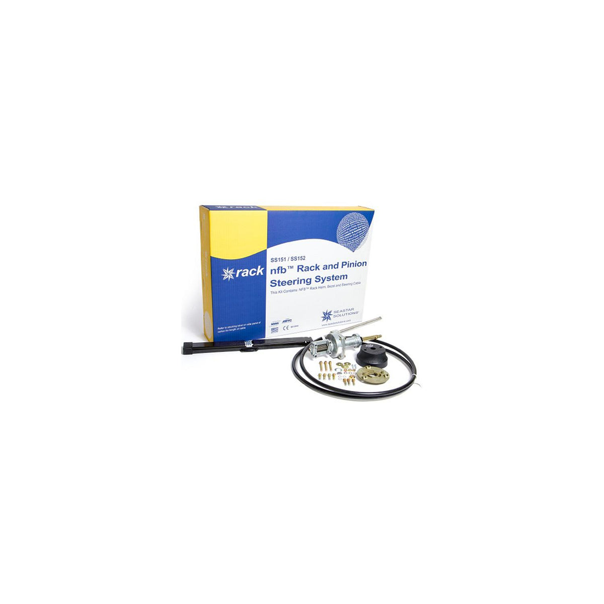 SeaStar Solutions No Feedback Rack and Pinion Steering Kit, Single