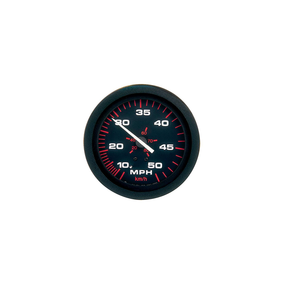 Sierra Amega Signature Series 3" Black Pitot Type Speedometer Gauge Kit with "G" Sender Code