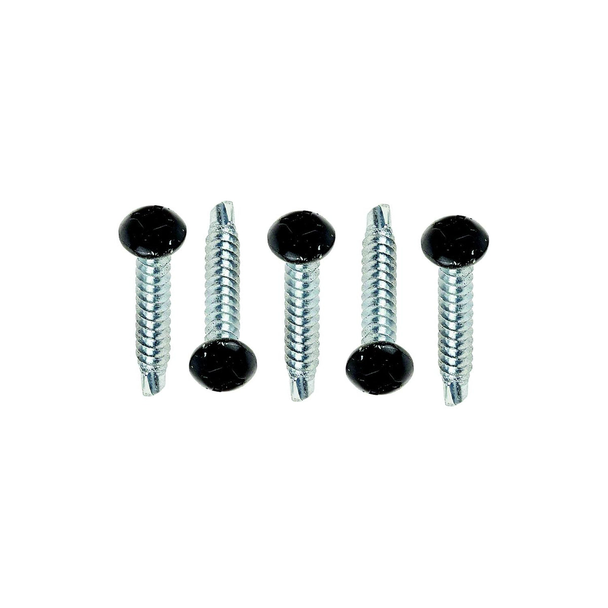 AP Products 012PTK500BL8X1 Pan Head Tri-Screw Self-Drilling, 8 x 1, Black, 500/pk