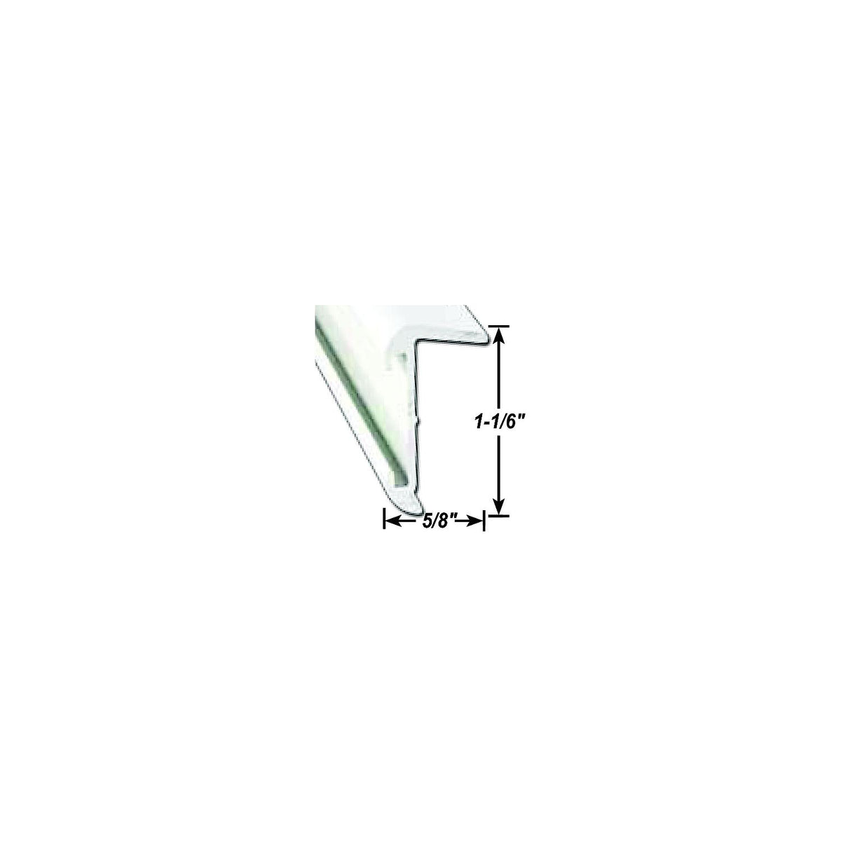 AP Products 0215740216 Insert Roof Edge, 16' Black