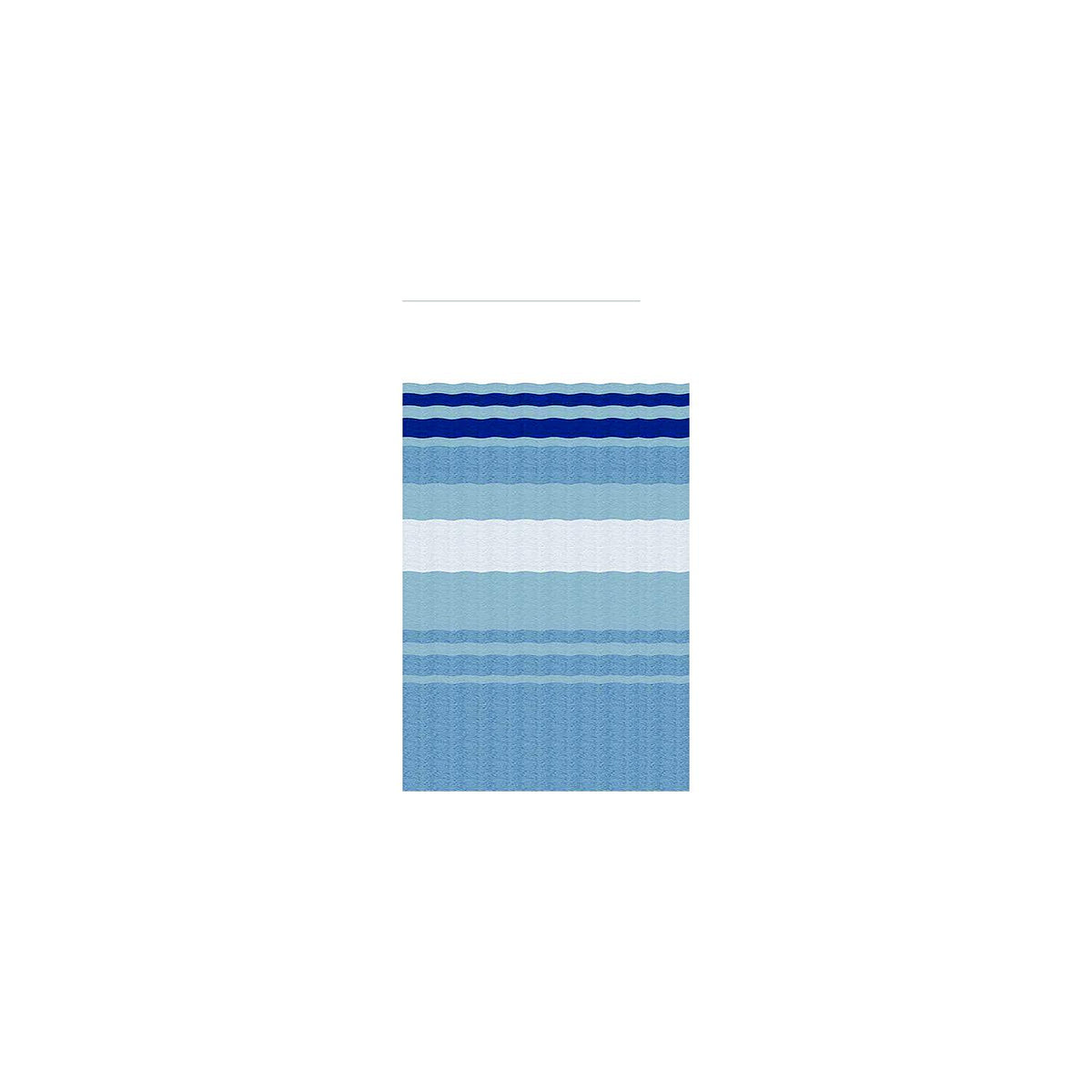 Carefree JU208E00 1-Piece Standard Vinyl Awning Replacement Fabric, 20', Ocean Blue Fade on Both Sides, White Weatherguard