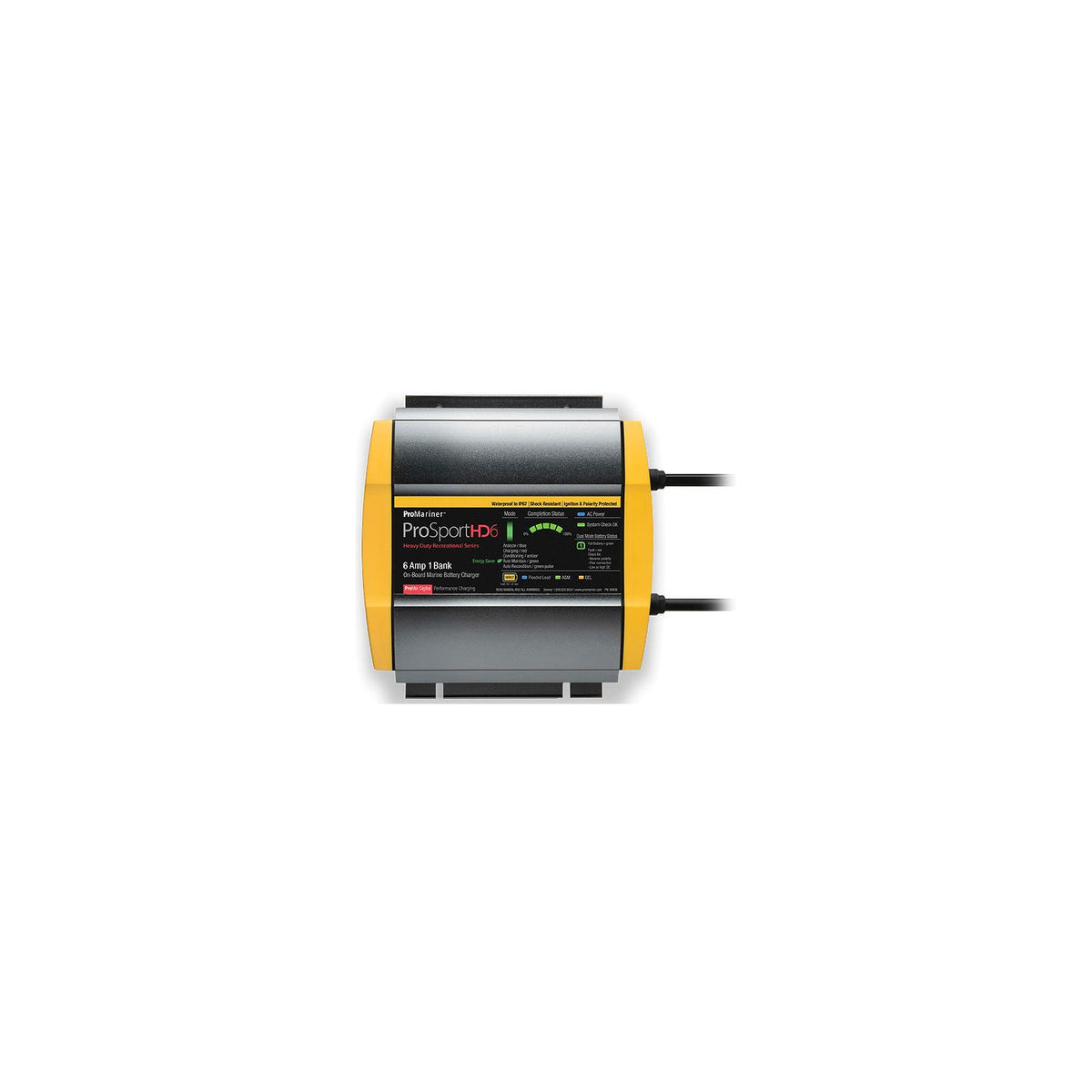 ProMariner 44023 Prosporthd Series Global Batttery Charger, 6 Amps, 1 Bank
