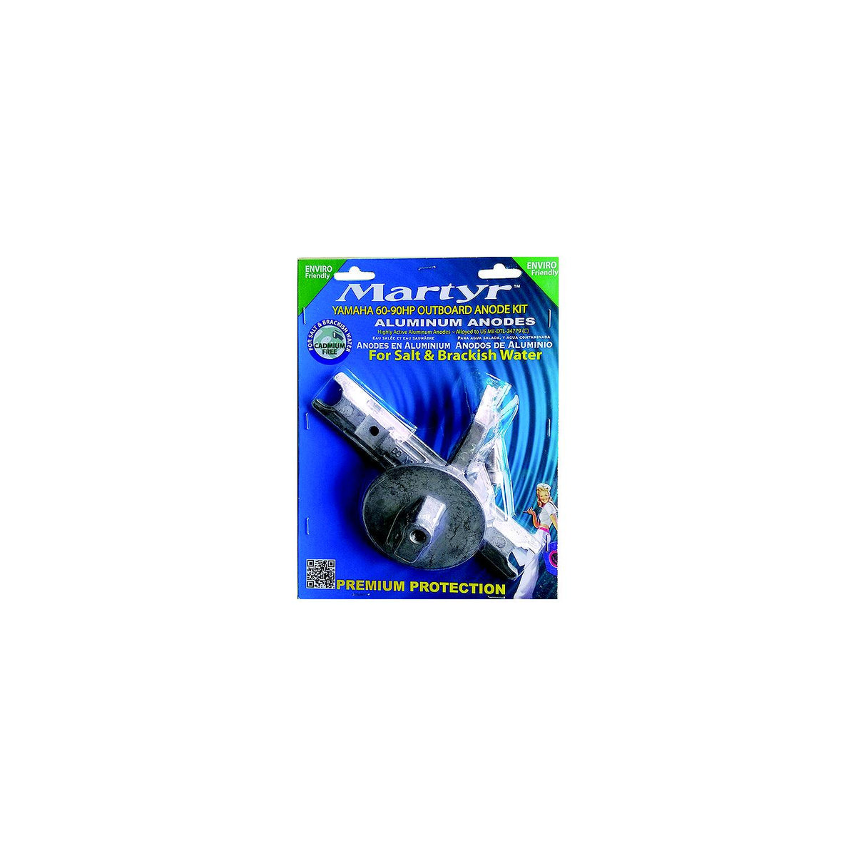 Martyr Anode Kit For Yamaha 60-90 HP Outboards, Zinc