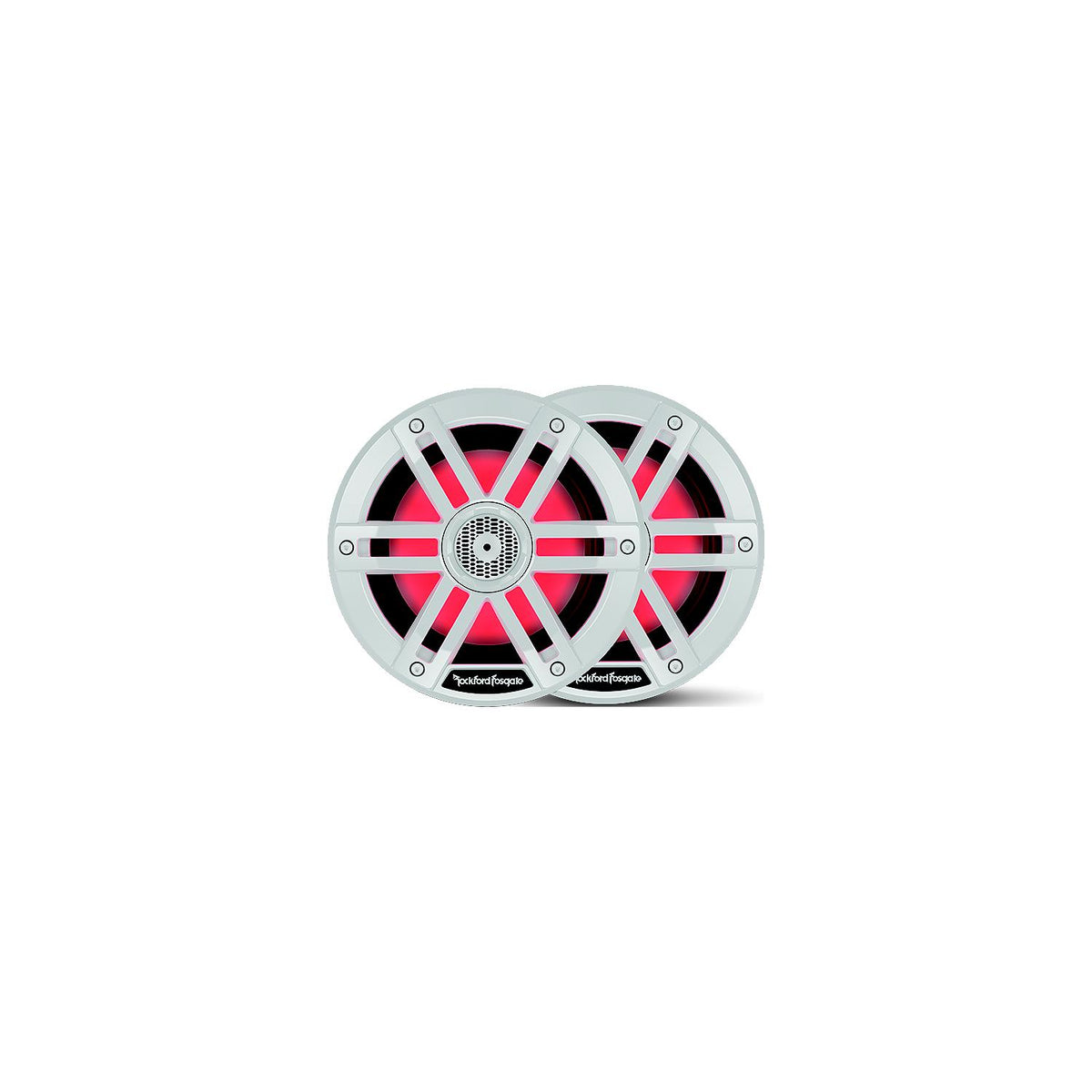 Rockford Fosgate M165 Color Optix Marine 2-Way Speakers, 6.5" White
