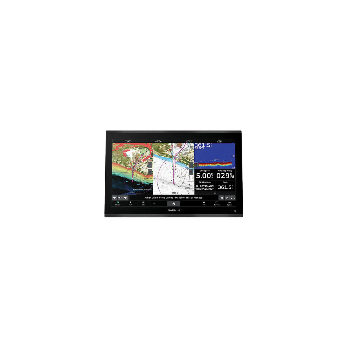 Garmin 0100267501 GPSMAP 9224 24" 4K Premium Chartplotter w/Navionics+ Inland & Coastal Charts