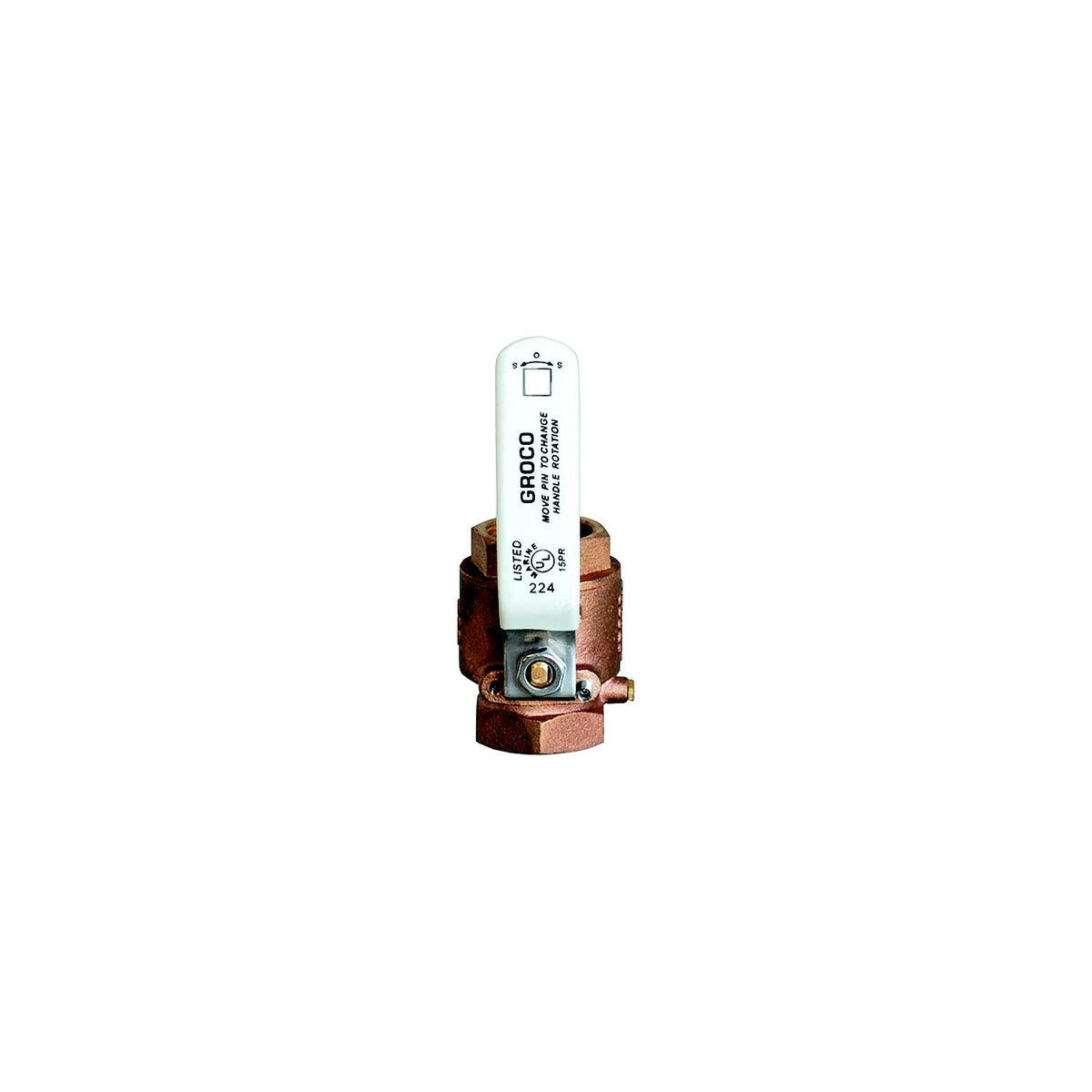 Groco IBV375 Bronze Full-Flow In-Line Ball Valve