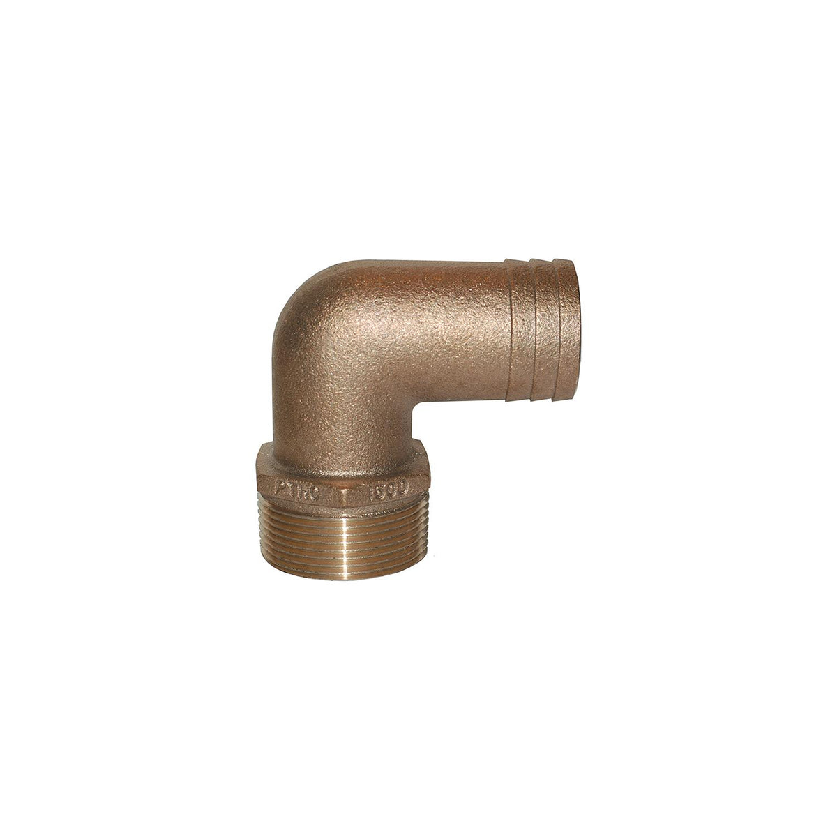 Groco PTHC Bronze Standard Flow 90 Pipe-To-Hose Adapter With NPT Thread