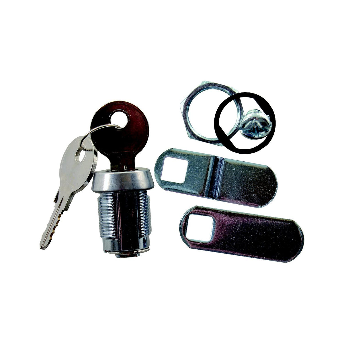 JR Products Deluxe Compartment Door Key Lock, 5/8"