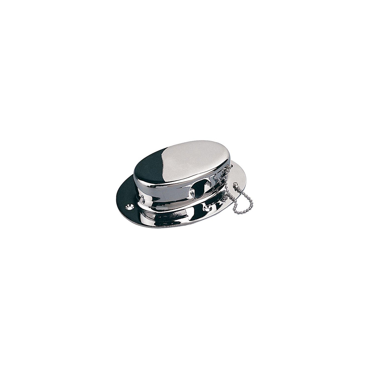 SeaDog 322070 Forged Brass Chrome Plated Chain Deck Pipe with Chain | #8 Fastener