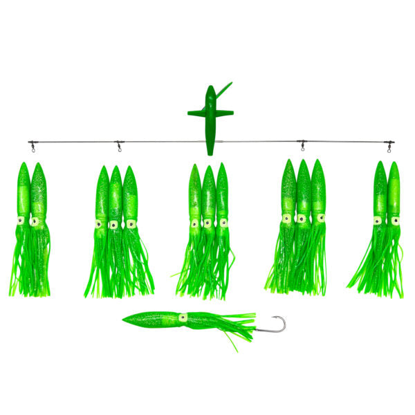 ChatterLures 36″ Side Tracker® with 13″ Floating Bulb Squid