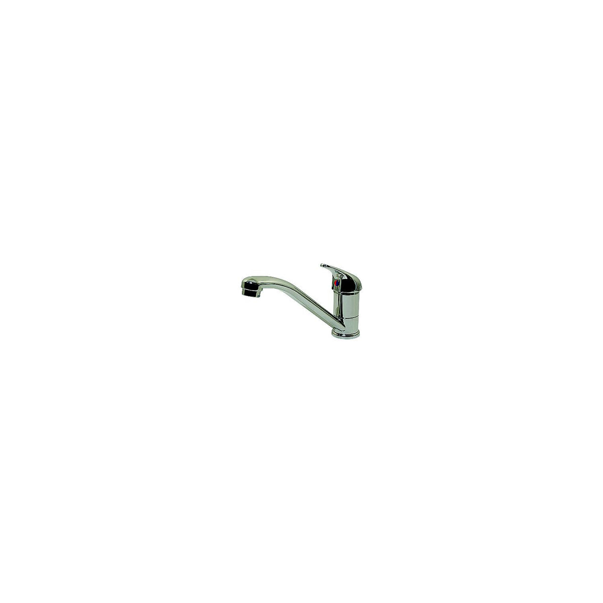 Scandvik 10480P Single Lever Mixer, Chrome/Brass