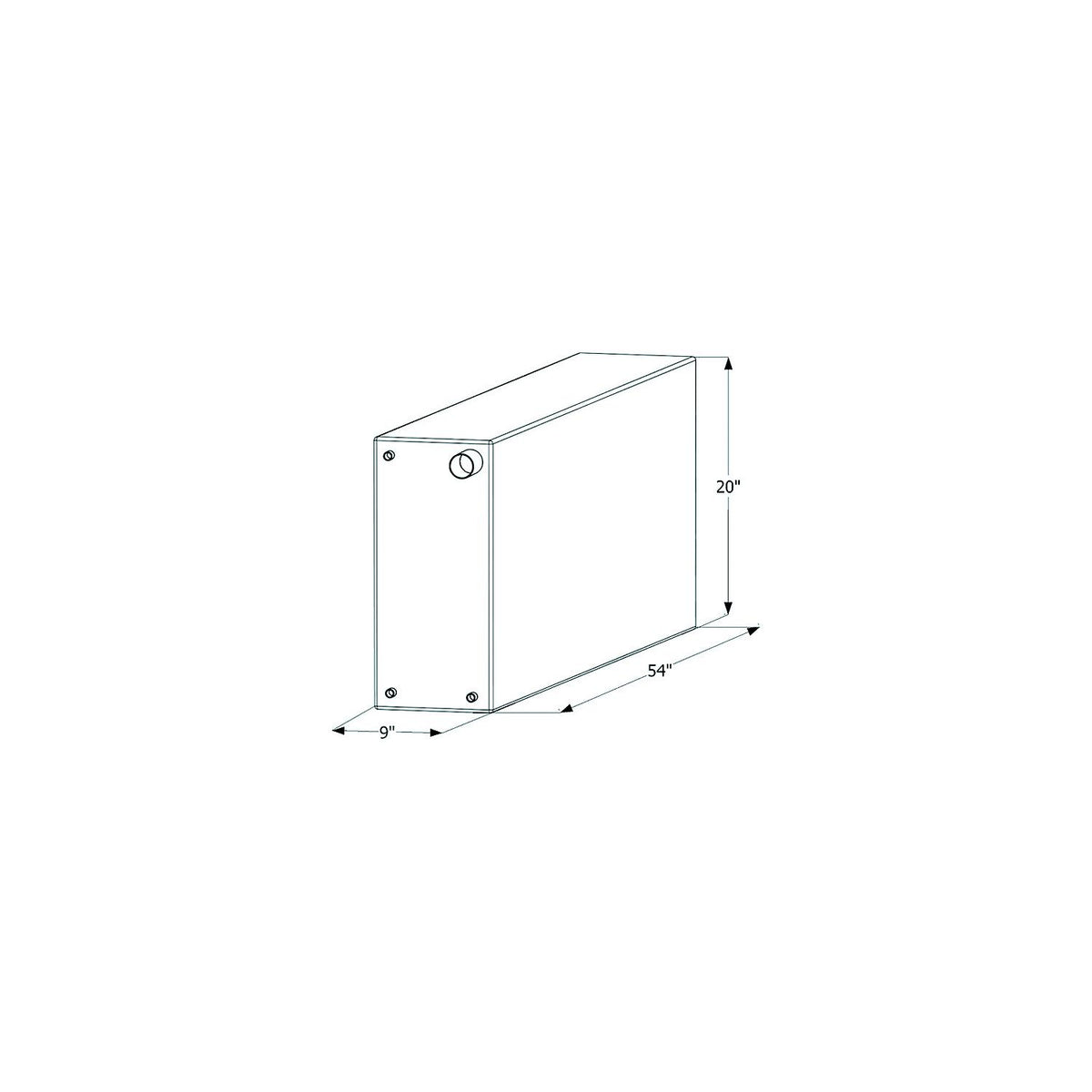 Icon Fresh Water Replacement Tank, 39 Gal.