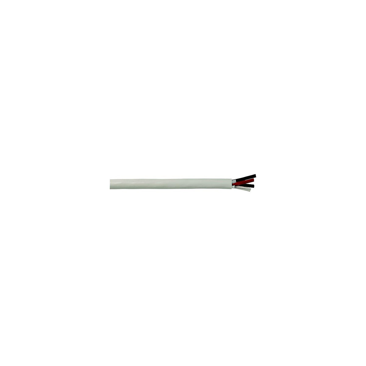 Cobra Wire B6W12T401000FT Tinned Copper Round 4-Conductor Wire, 12/4, 1000', White