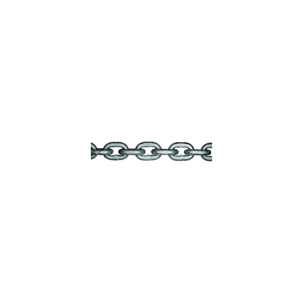 Grade 30 Proof Coil Hot Dip Galvanized Chain, 1/4" x 141' Pail