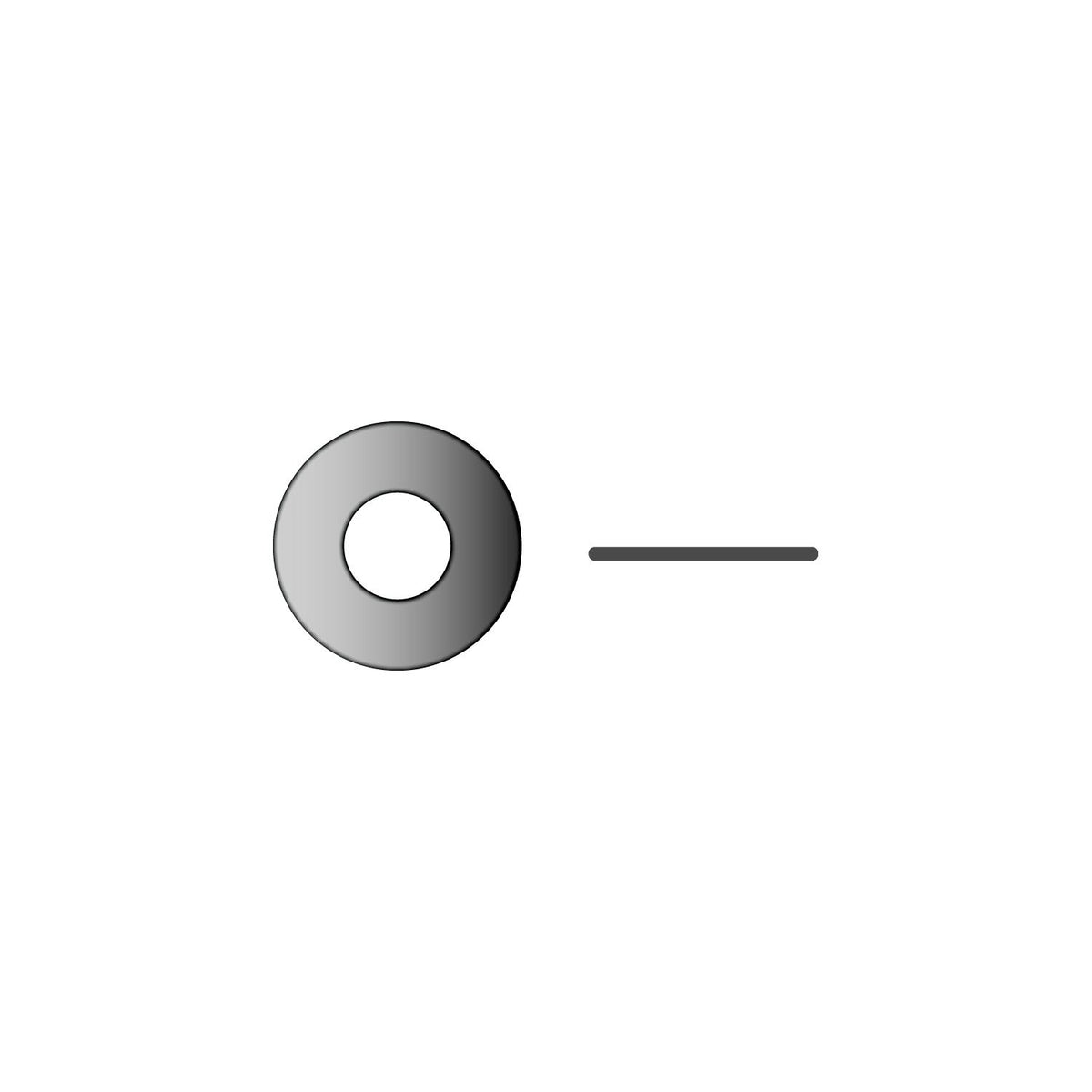 Seachoice Stainless Steel Flat Washer, #10
