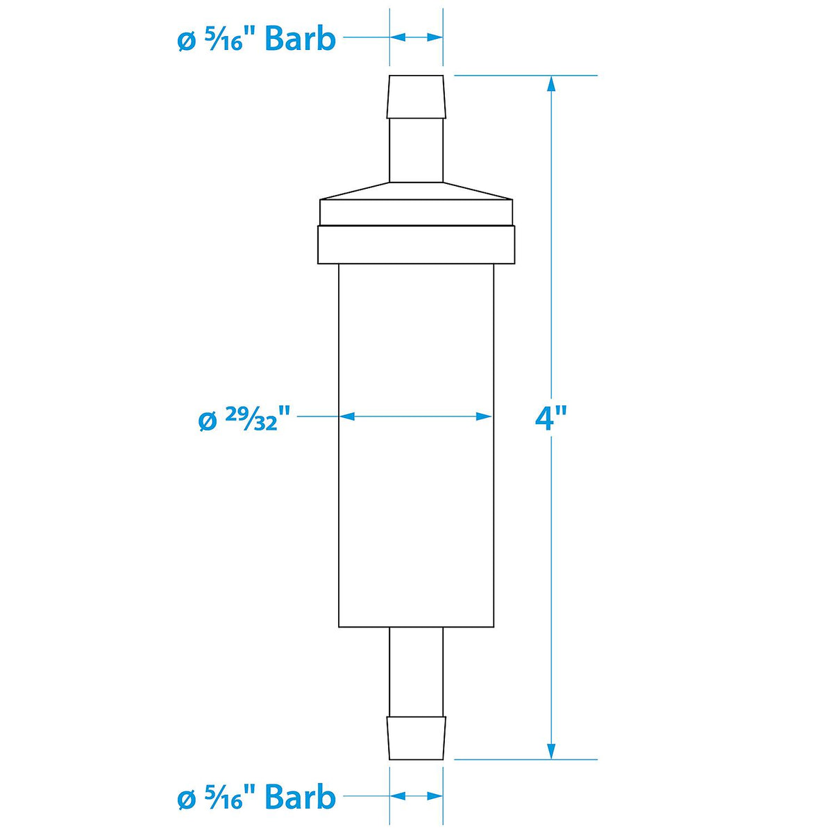 Seachoice 21111 In-Line Fuel Filter