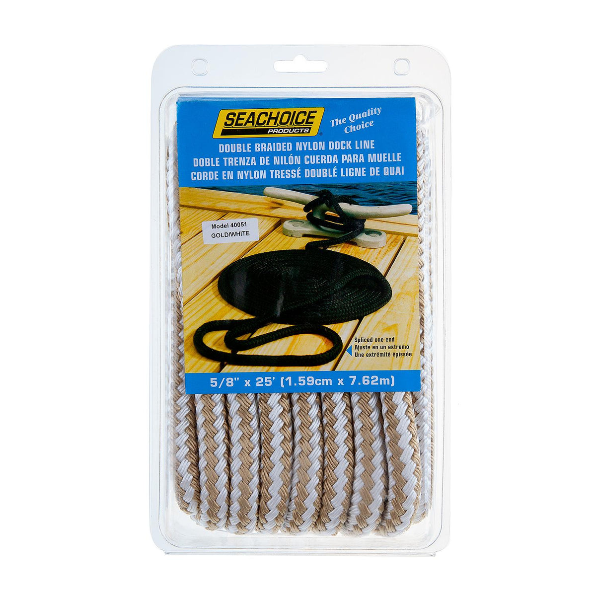 Seachoice Double Braid Nylon Dock Line