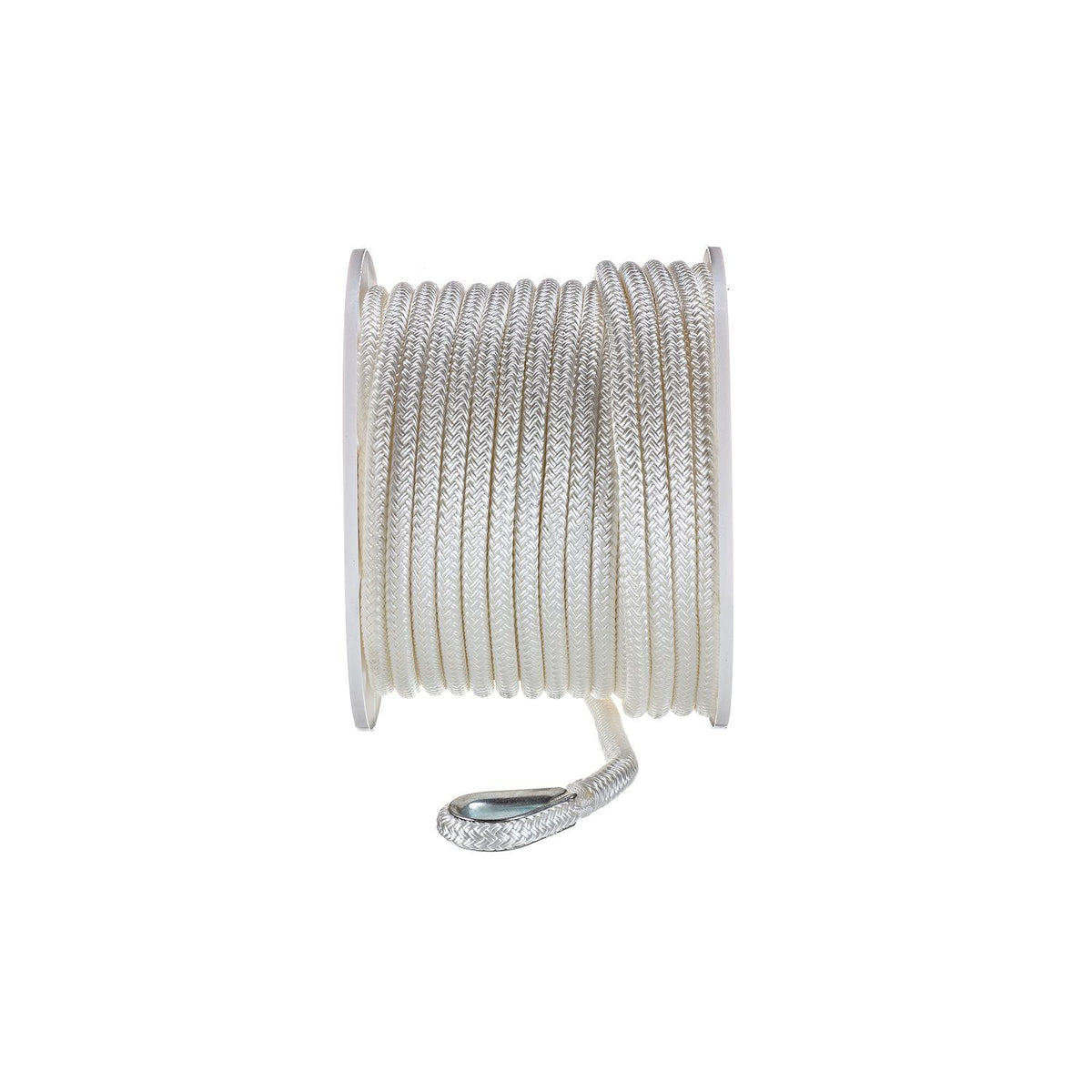 Seachoice Double Braid Nylon Anchor Line, White