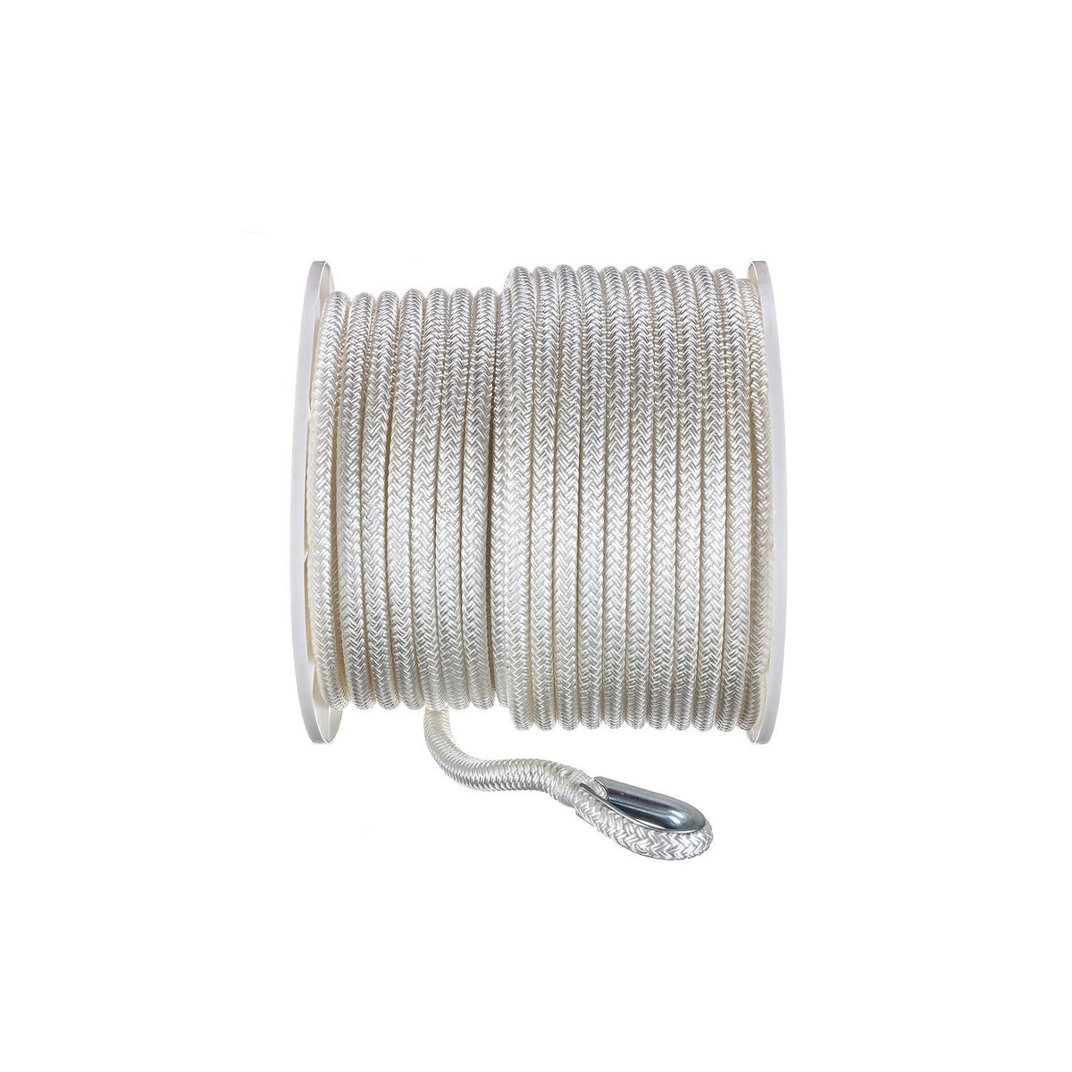 Seachoice Double Braid Nylon Anchor Line, White
