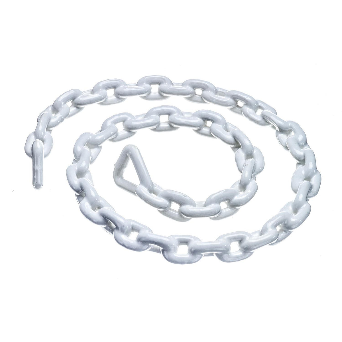 Seachoice White PVC Coated Galvanized Anchor Lead Chain 3/8" x 6'