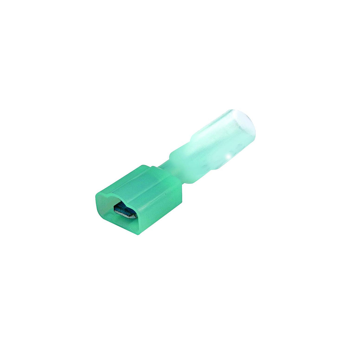 Seachoice 60303 3-to-1 Heat Shrink Insulated Quick Disconnect, 16-14 Ga., 0.187" Male, Blue, 25-Pack