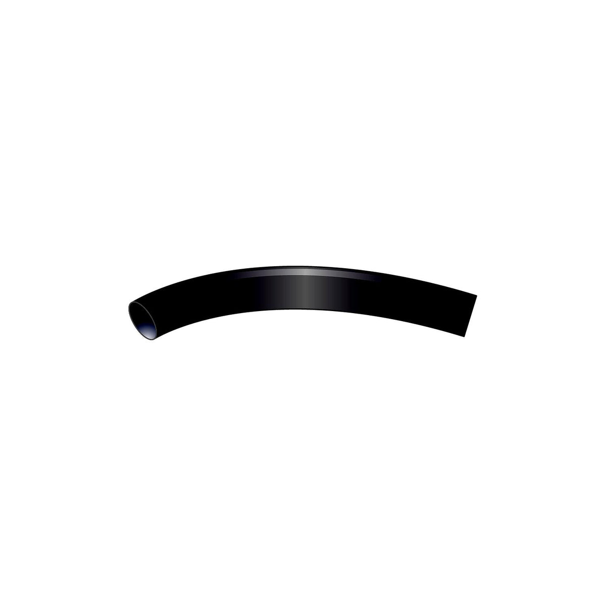 Heat Shrink Vinyl Sleeve, 3/8" x 6" Black