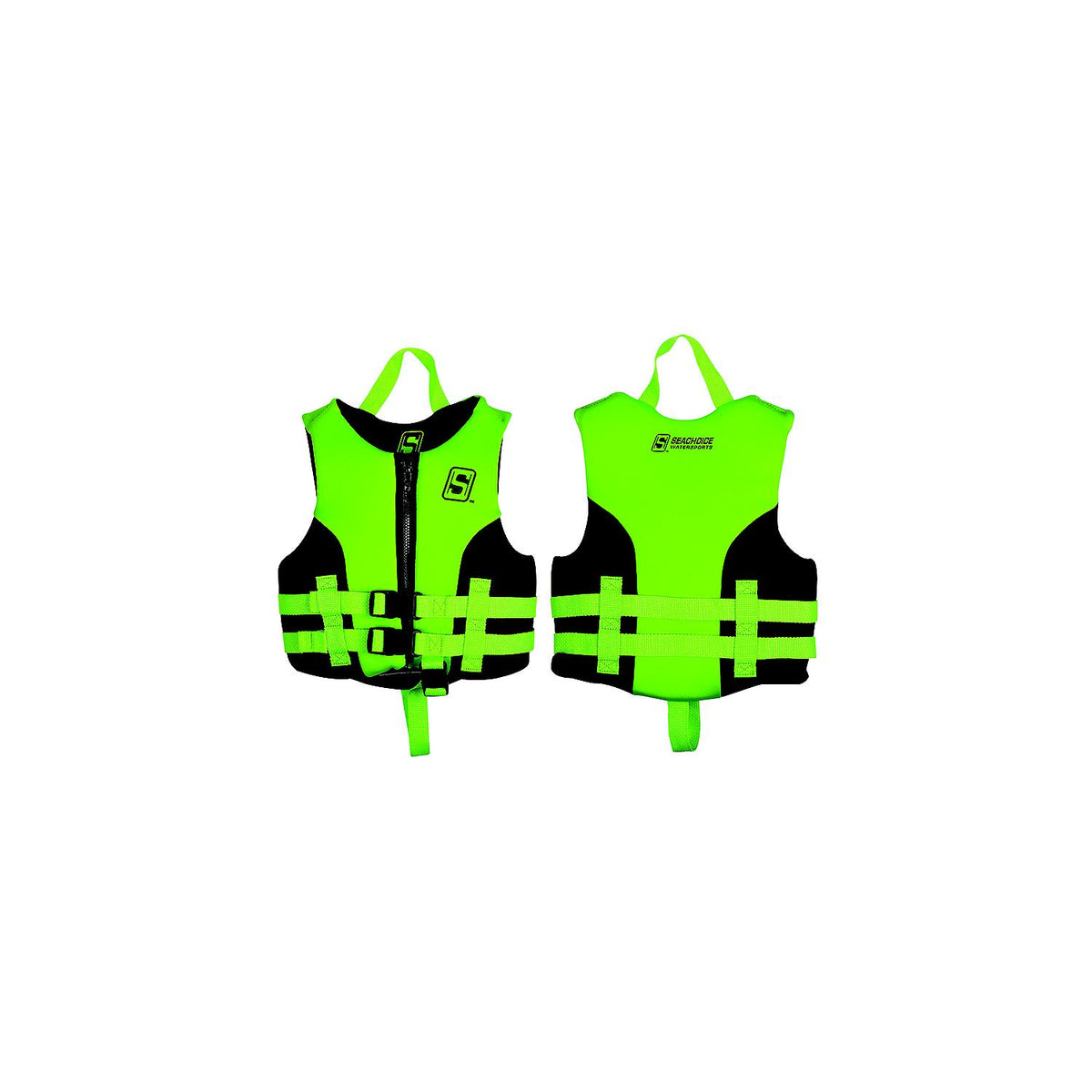 Seachoice 85141 Evoprene Multi-Sport Vest, Green/Black, Child