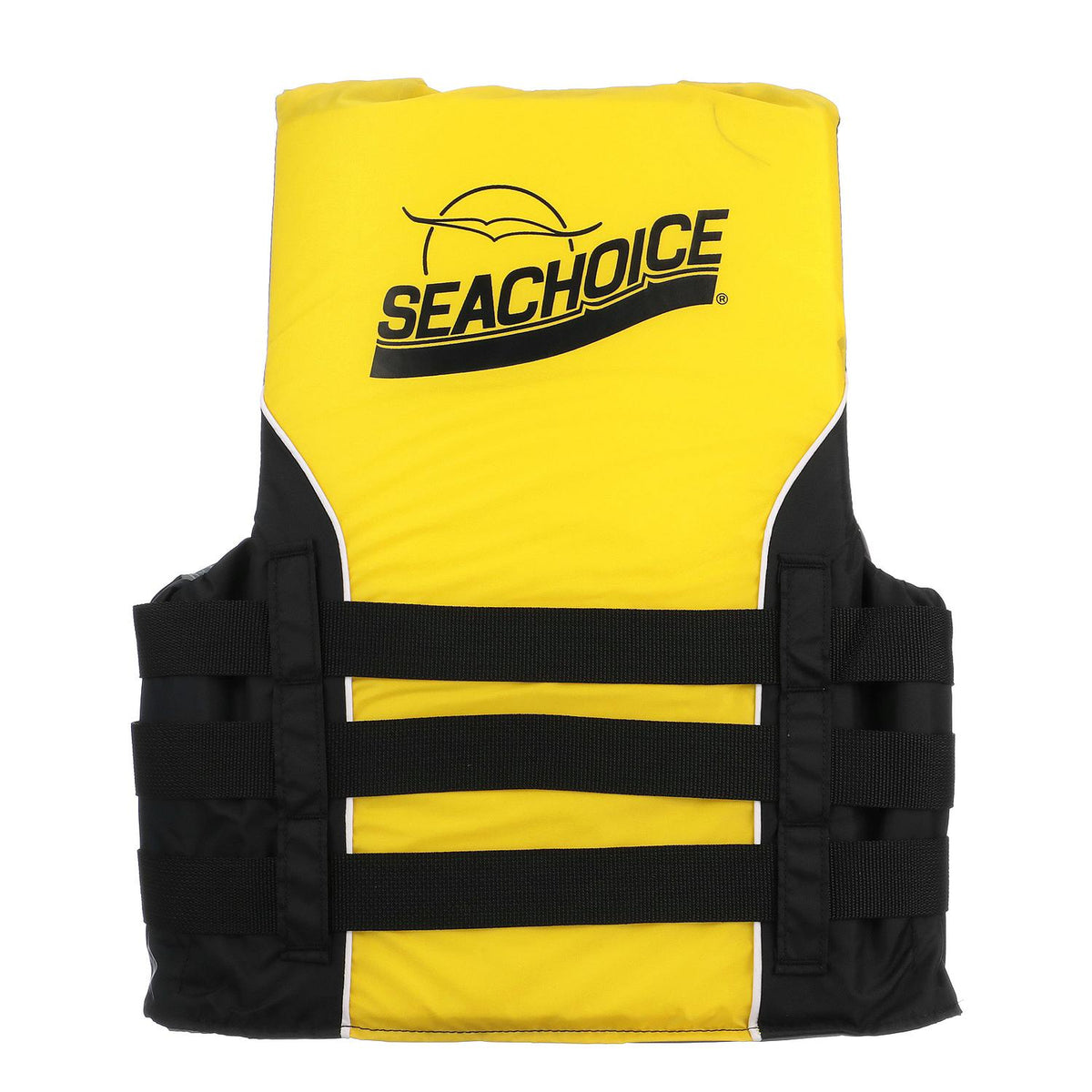 Seachoice Deluxe 4-Belt Ski Vest - Yellow/Black, Sm/Md