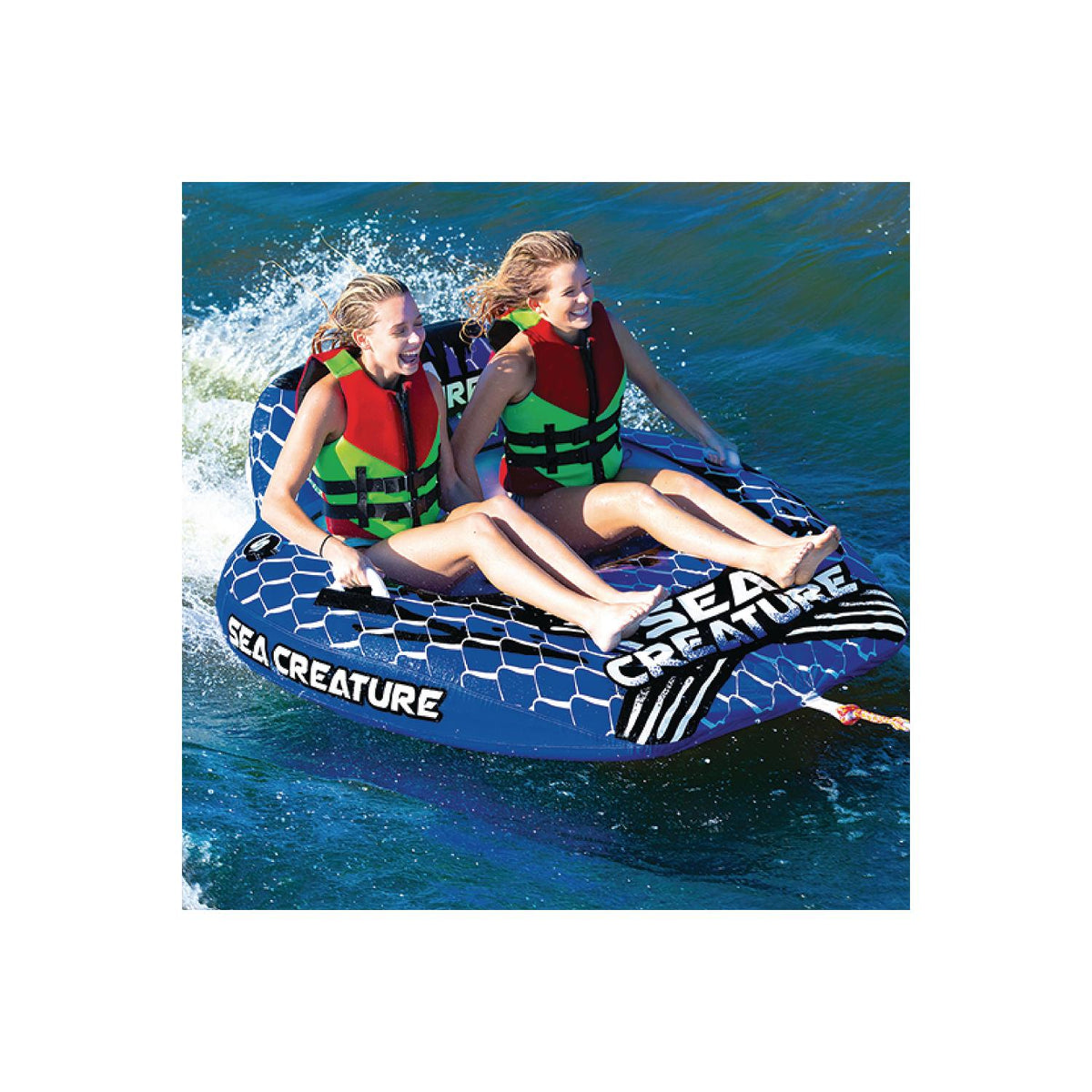 Seachoice 86903 Sea-Creature Open Top Tube, 1-2 Riders