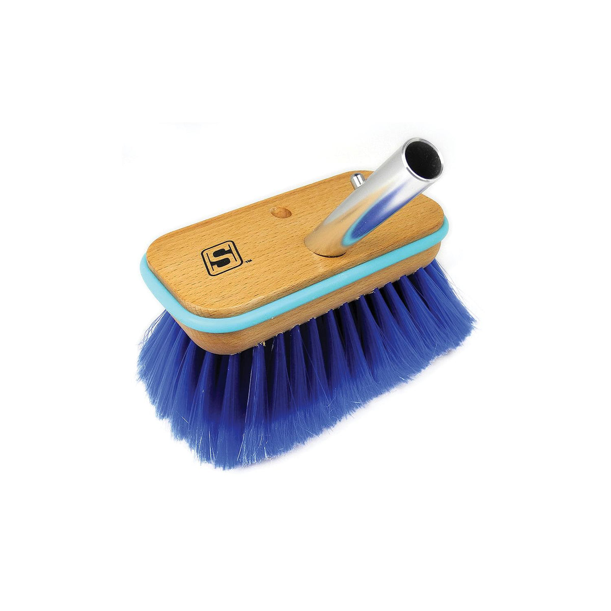 Seachoice 90553 Deck Brush with Bumper - Wood
6", Extra Soft (Blue Poly)