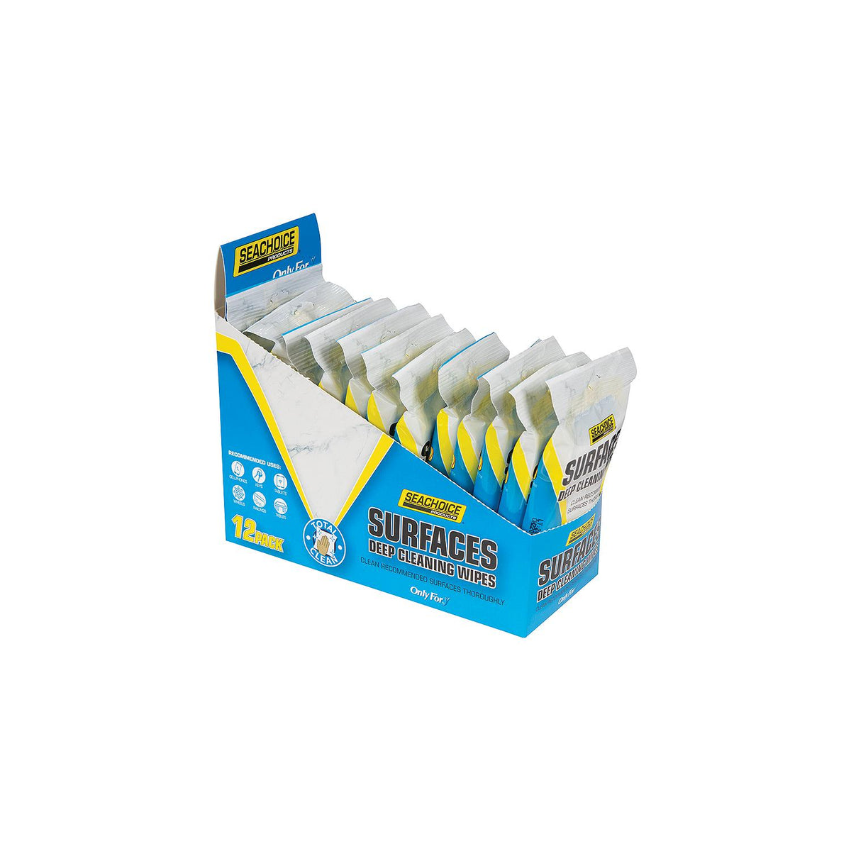 Seachoice 90906 Surfaces Deep Cleaning Wipes, 10-ct. Bag