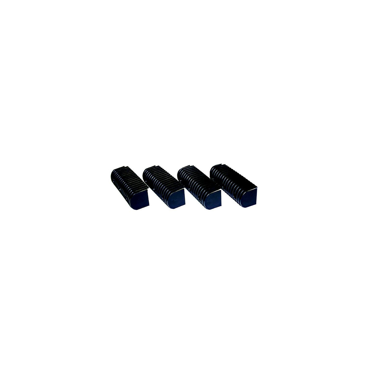 Caliber 23072BK Bunk Wrap 2" x 4" End Cap Only, Black, 24/pk