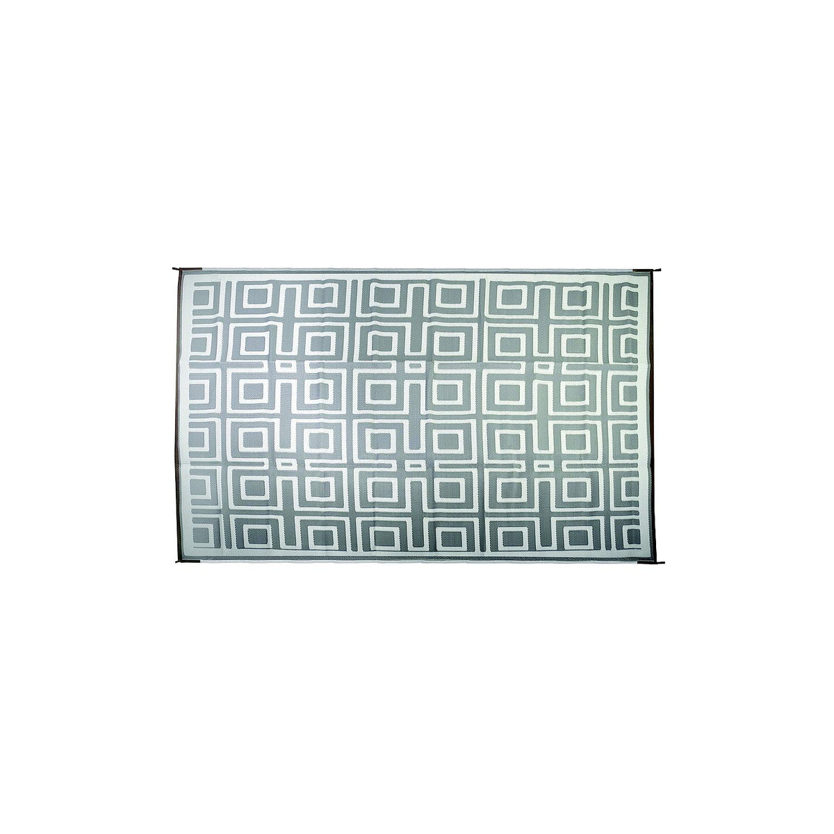 FulTyme RV 6067 Outdoor Patio Mat, Grey/Light Tan, 6' x 9'