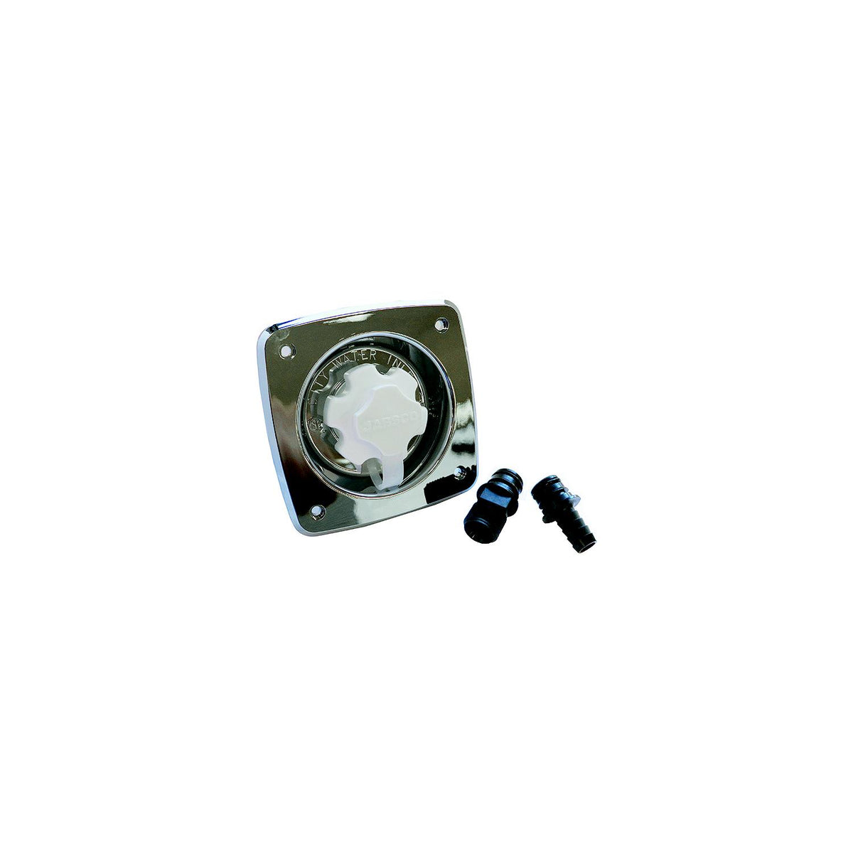 Jabsco 44412-2045 Chrome 90 Port Flush 45 PSI Water Pressure Regulator