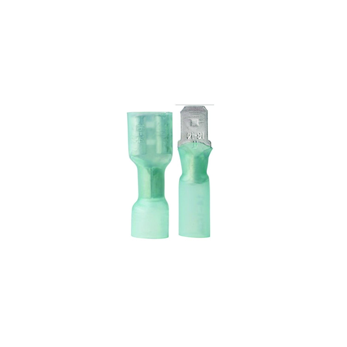 Ancor 317899 Marine Grade Heat Shrink Disconnects, 16-14 Female, Blue, 100/pk