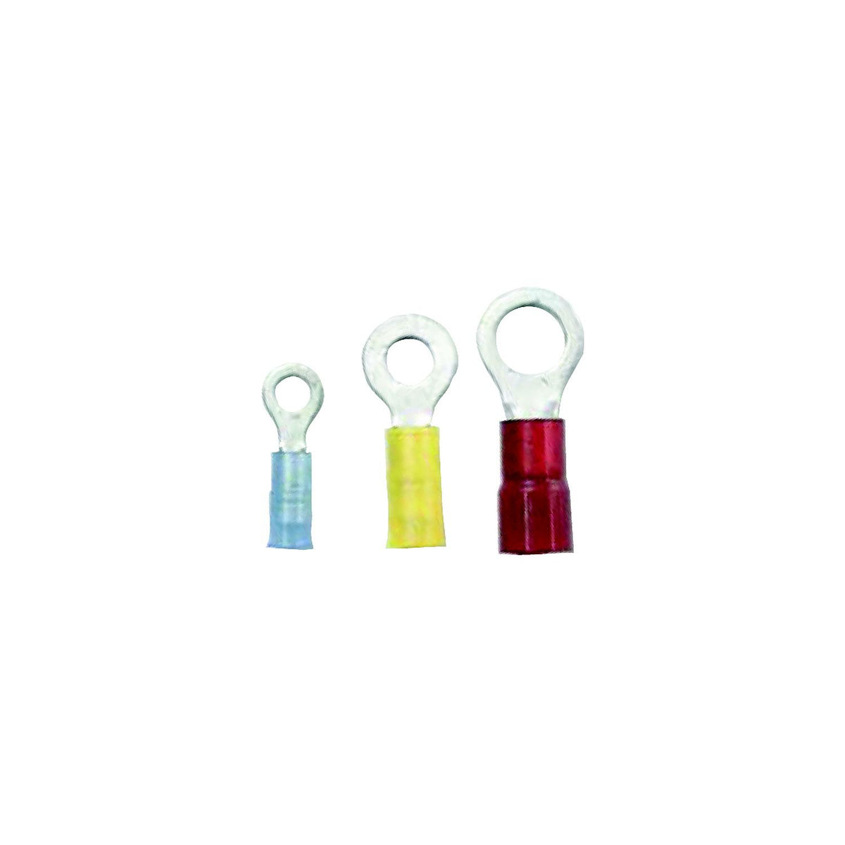 Ancor 230215 Marine Grade Nylon Insulated Ring Terminals, 5/16" Fastener, 16-14 Wire, Blue, 5/Pk