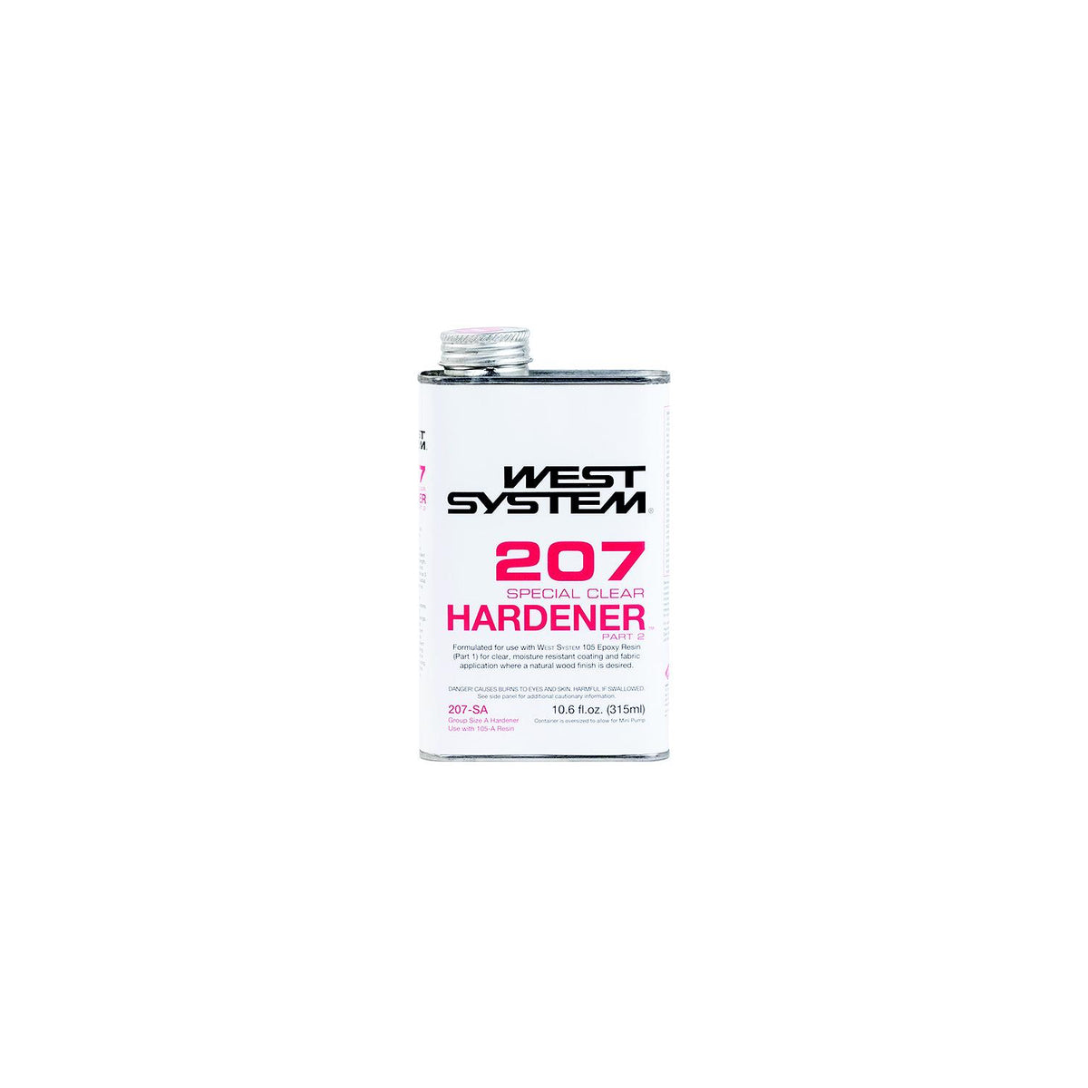 West System 207SA Special Clear Hardener, .66 Pint