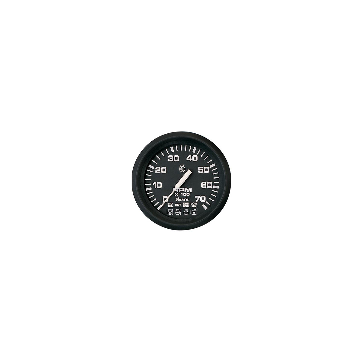 Faria 32805 Euro 4" Gauge - 7000 RPM Tachometer (All Outboard)