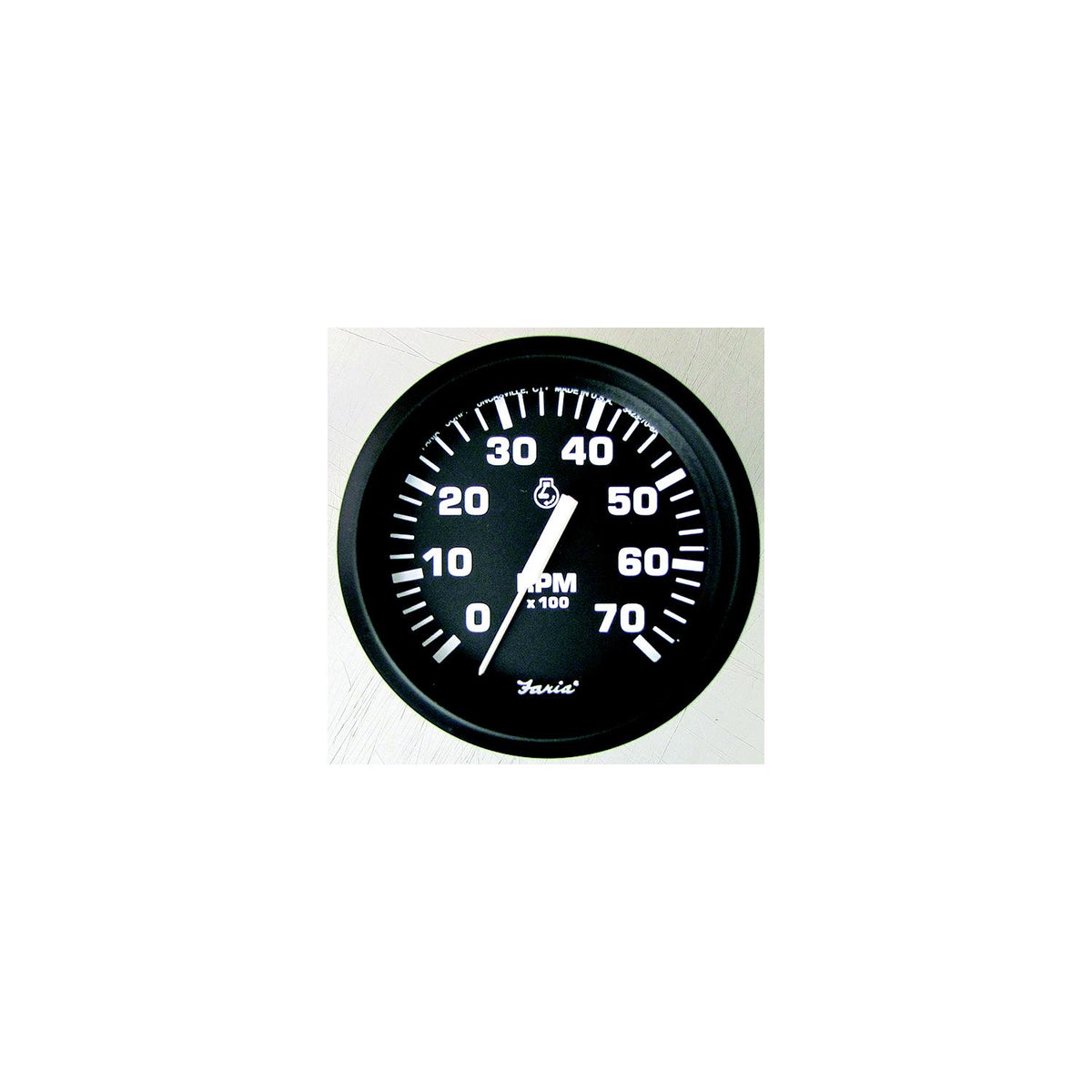 Faria 32850 Euro 4" Gauge - 7000 RPM Tachometer With System Check Indicator (Gas) (J/E Outboard)