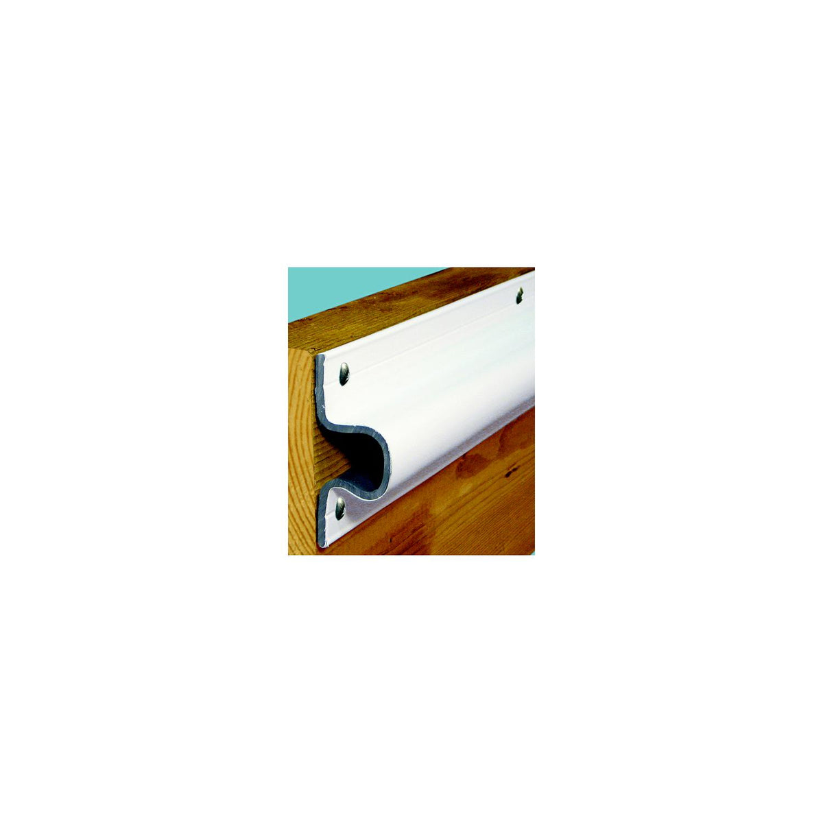 Dock Edge 1133F "C" Guard Economy Dock Bumper, 6' White, 4/case