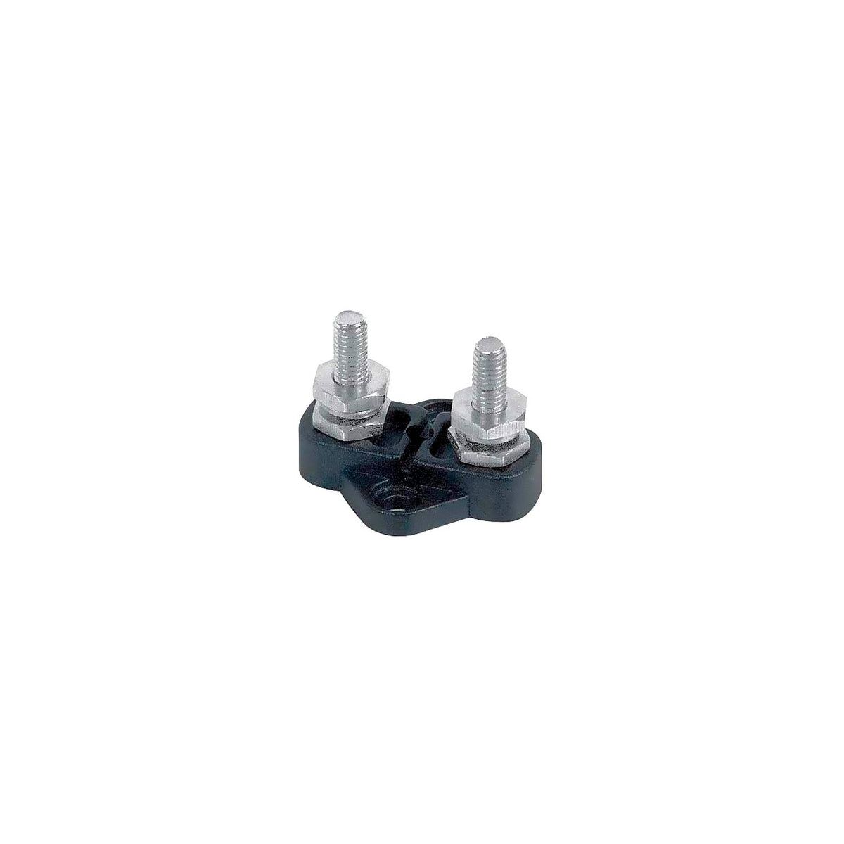 Marinco Insulated Distribution Stud, Dual 1/4" - (Black)