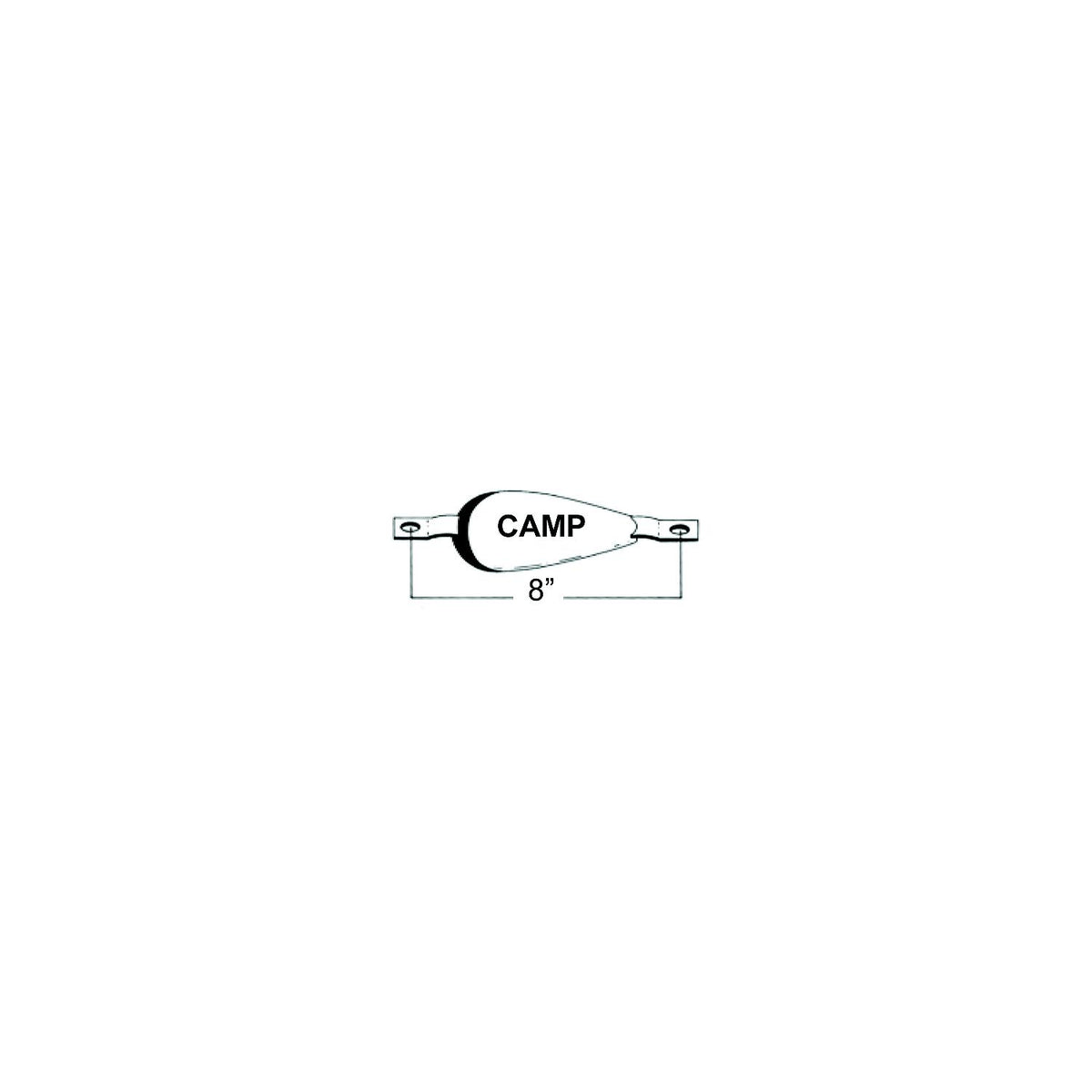 Strap Zinc 1-1/4 X 3 X 6
