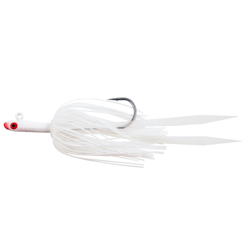 Glass Minnow Jig with Silicone Skirt