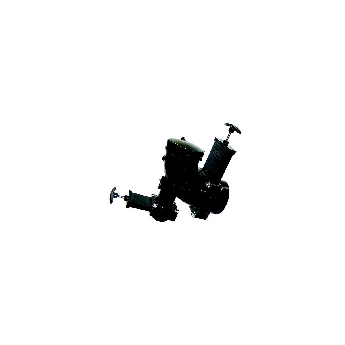 Valterra T68 RV Double Rotating Valve with 3" Hub x 1 1/2" Hub x 3" Bay & Cap