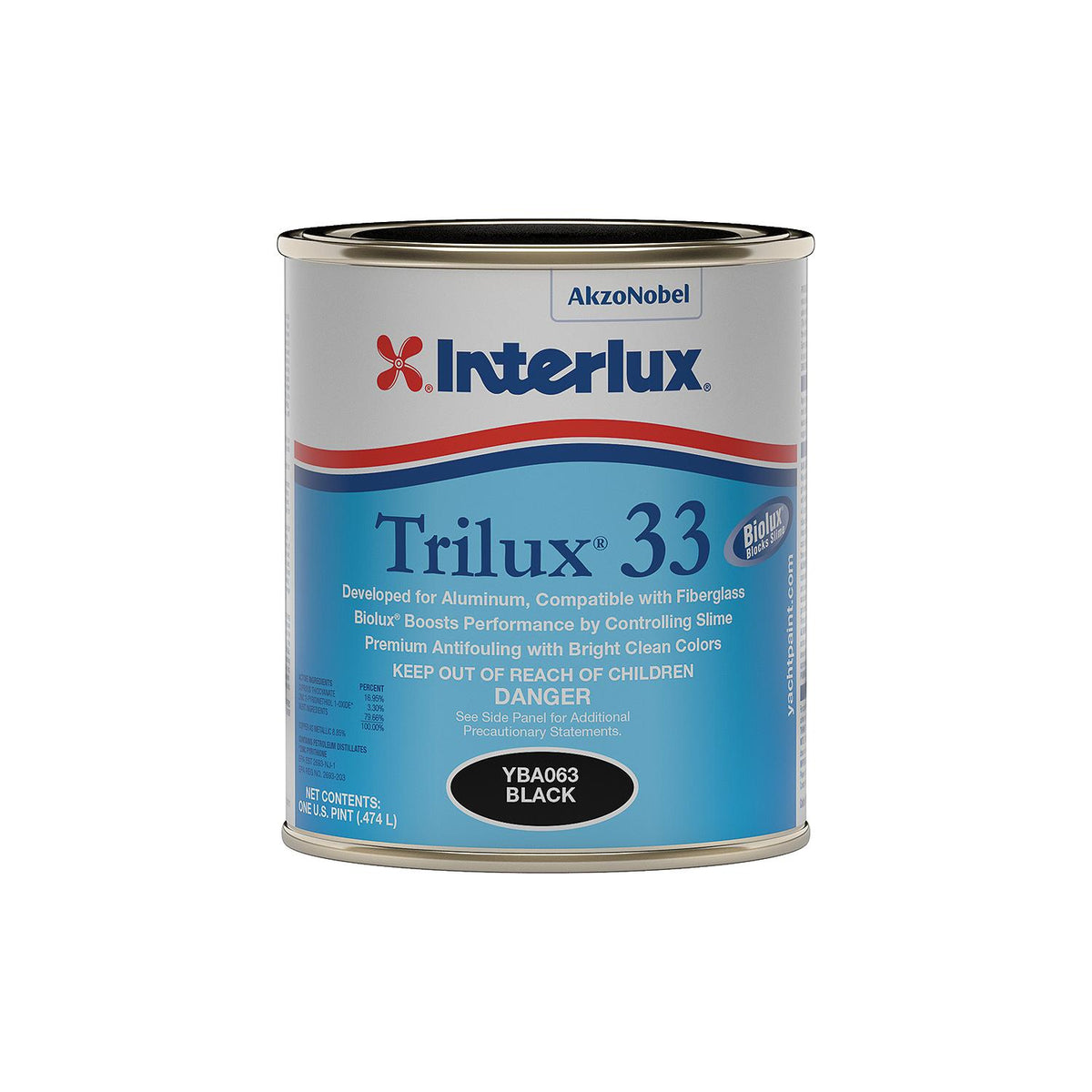Interlux YBA063P Trilux 33 , Black, Pt.