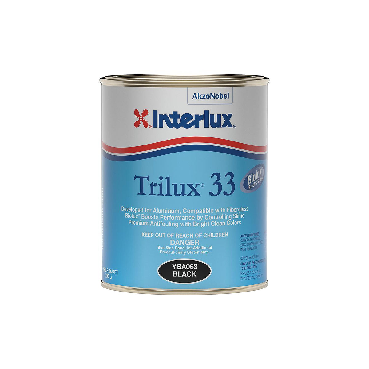 Interlux YBA063Q Trilux 33 , Black, Qt.