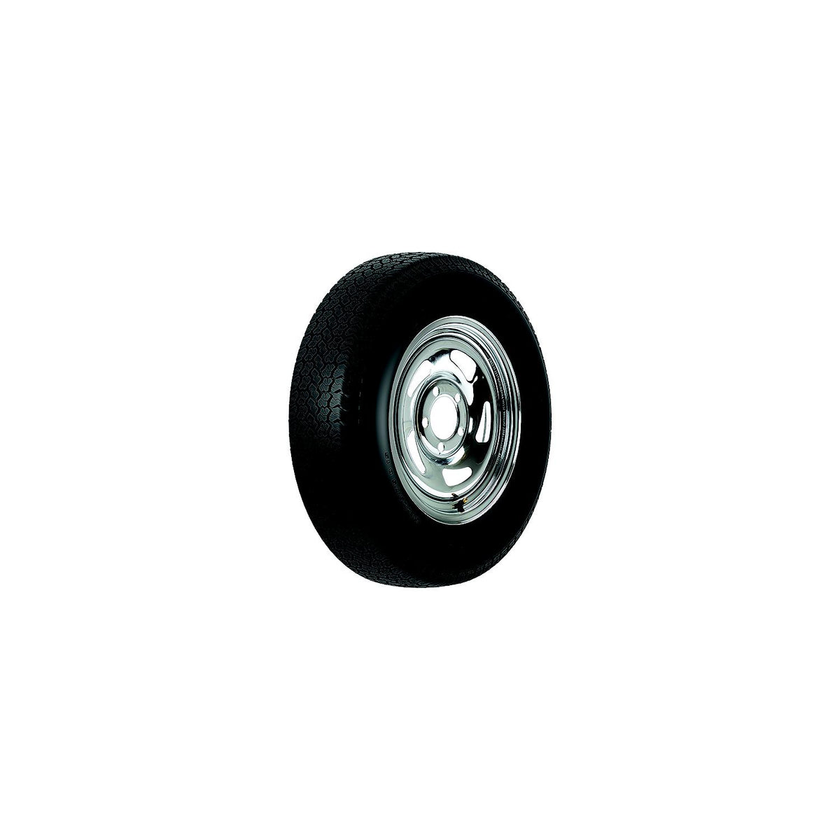 Loadstar Bias Tire and Wheel (Rim) Assembly ST205/75D-14 5 Hole C Ply