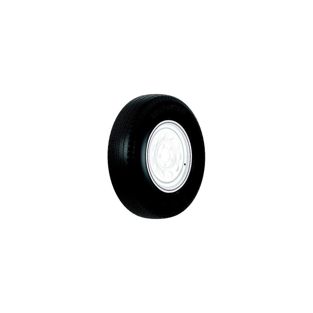 Loadstar ST Radial Tire and Wheel (Rim) Assembly Directional ST185/80R-13 5 Hole C Ply