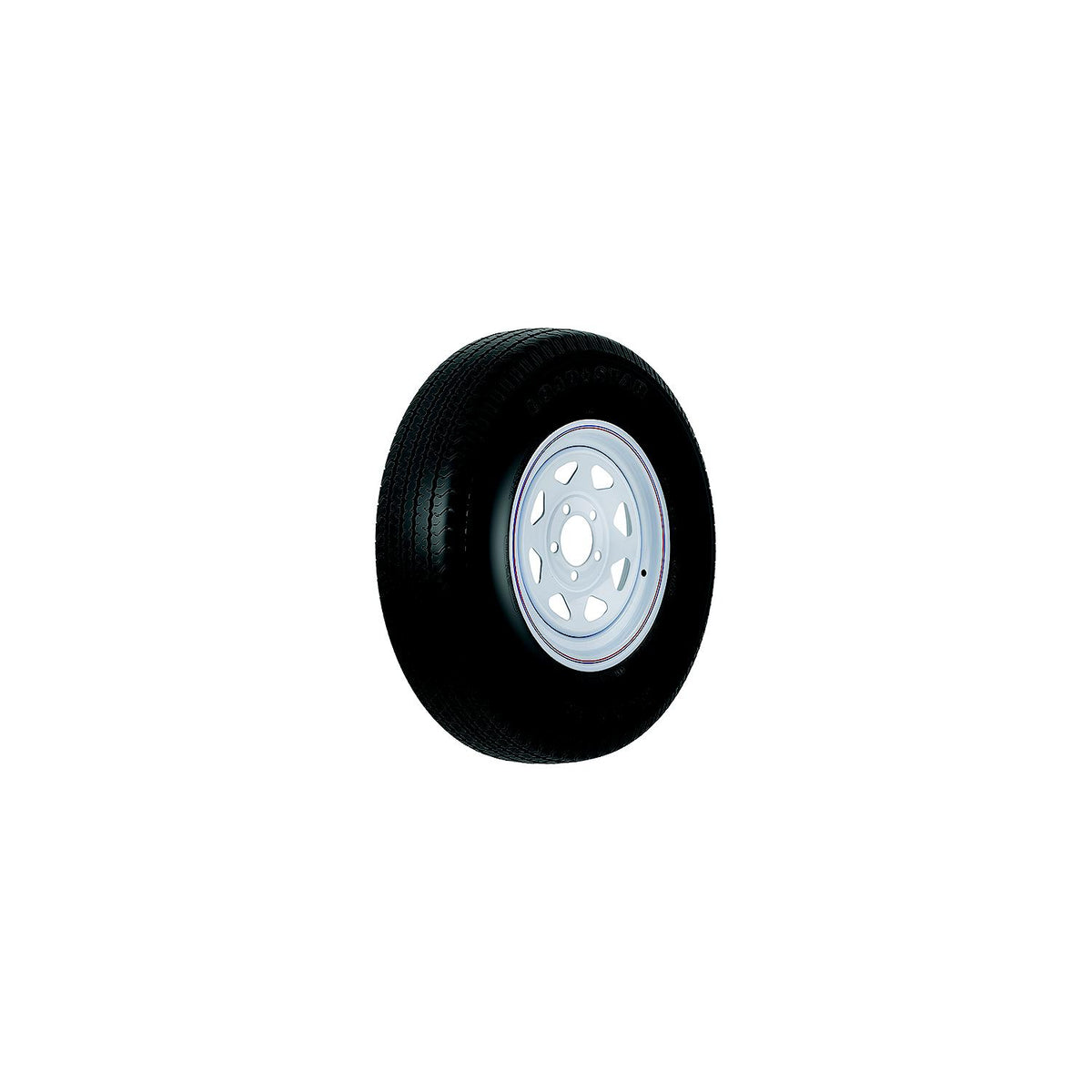 Loadstar ST Radial Tire and Wheel (Rim) Assembly ST225/75R-15 6 Hole D Ply
