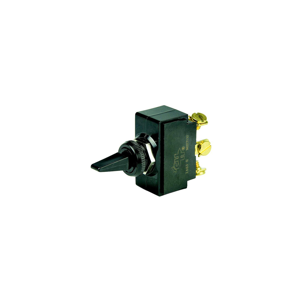 BEP 1001902 Plastic Handle Toggle Switch, Off-On, SPST, #6 32 Screw Terminals